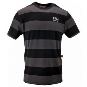 Roeg Cody Striped T-Shirt Black/Grey 920348V