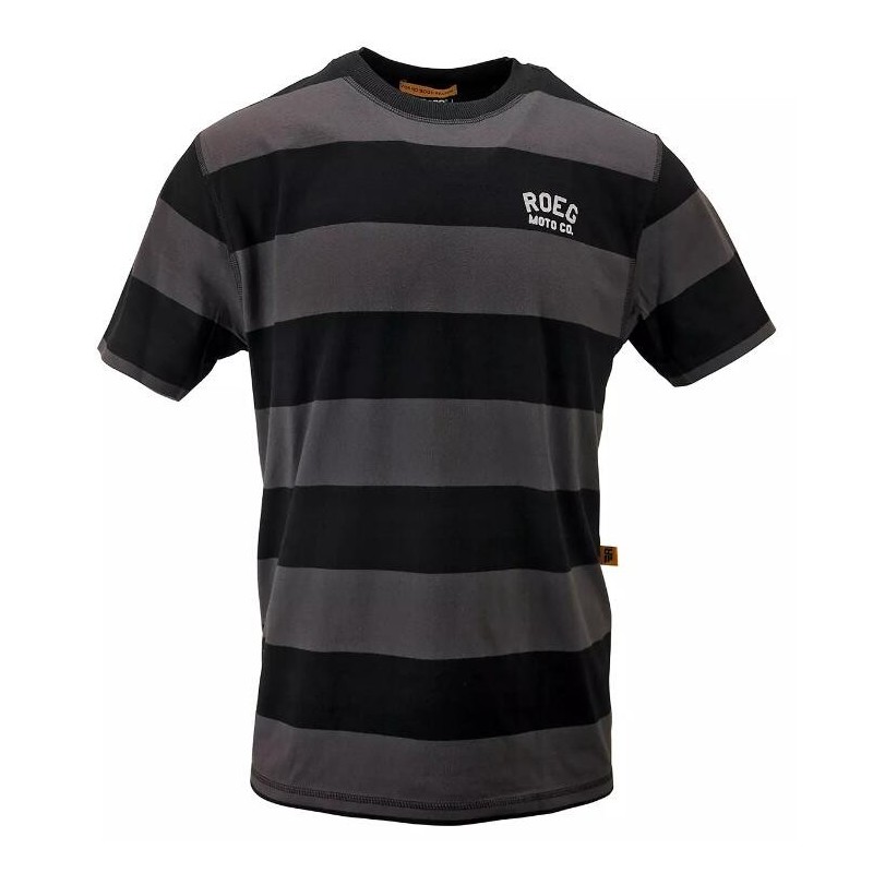 Roeg Cody Striped T-Shirt Black/Grey 920348V