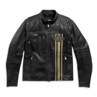 Men's H-D Triple Vent Passing Link II Leather Jacket