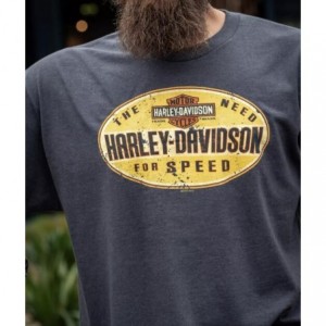 Harley-Davidson men´s T-Shirt Need for Speed grey 3001761-CHAH