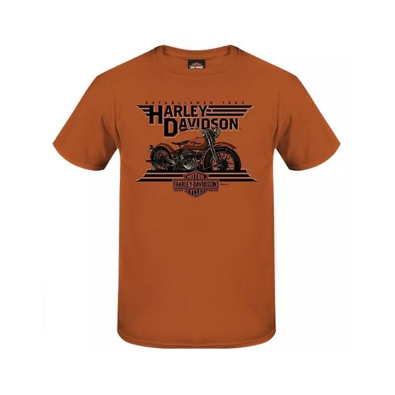 Harley-Davidson men´s T-Shirt Old School orange R004445V