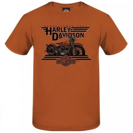 Harley-Davidson men´s T-Shirt Old School orange R004445V