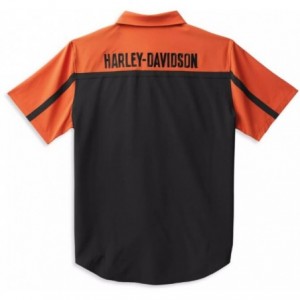 Harley-Davidson Shirt Coolcore Bar & Shield black/orange 99087-22VM