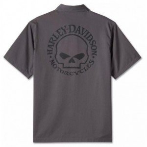 Harley-Davidson short sleeve Shirt Willie G Skull grey 99056-24VM