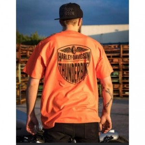 Harley-Davidson men´s T-Shirt Burst orange R004373V