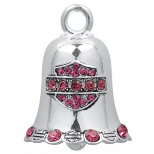 Harley-Davidson Ride Bell Pink Crystal Bar & Shield