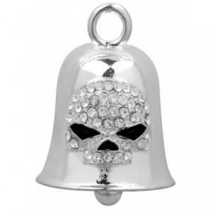 Harley-Davidson Ride Bell White Crystal Skull