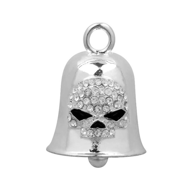 Harley-Davidson Ride Bell White Crystal Skull