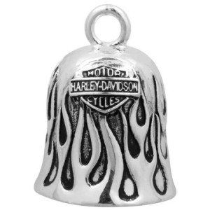 Harley-Davidson Ride Bell Silver Flames Ride HRB031