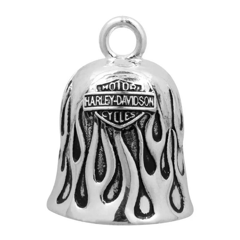 Harley-Davidson Ride Bell Silver Flames Ride HRB031