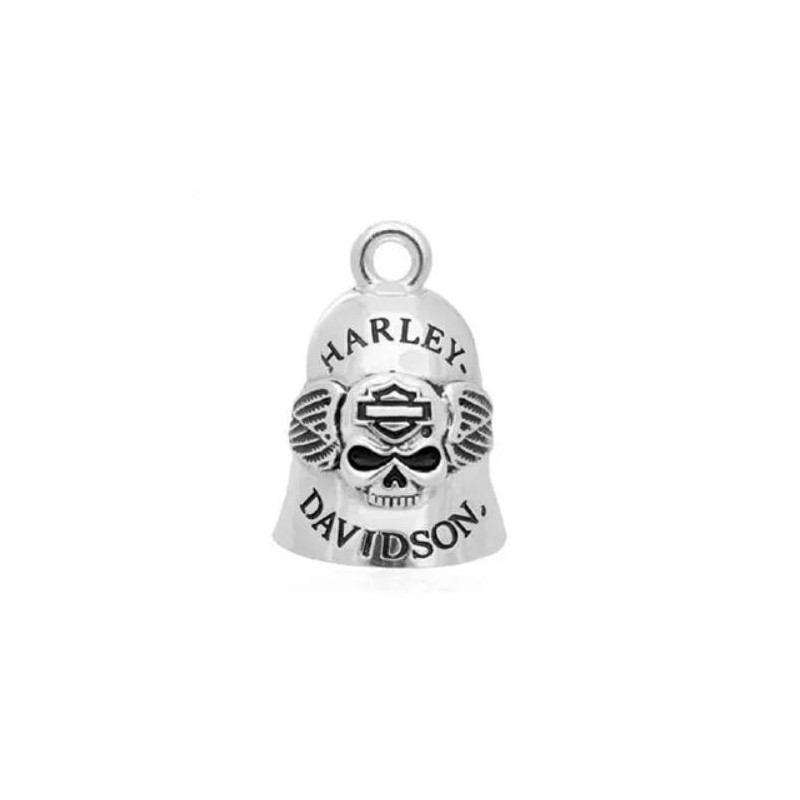 Harley-Davidson Ride Bell Skull & Wing silver HRB045