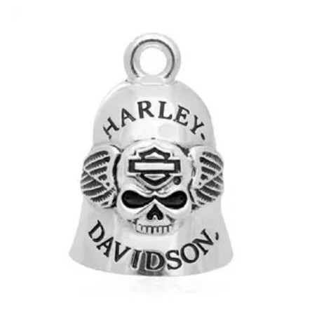 Harley-Davidson Ride Bell Skull & Wing silver HRB045