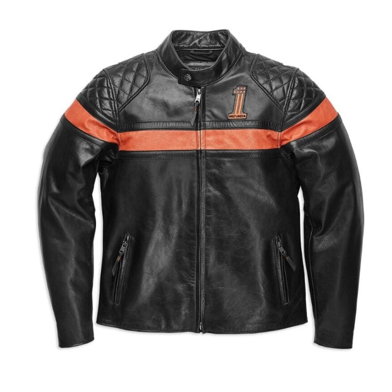 Men's Victory Sweep Leather Jacket|Second hand low price sale