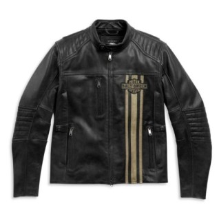 Men's H-D Triple Vent Passing Link II Leather Jacket