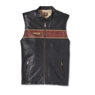 Men's 120th Anniversary Leather Vest|Second hand low price sale