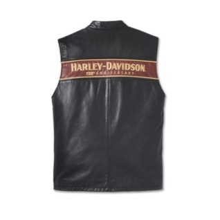 Men's 120th Anniversary Leather Vest|Second hand low price sale