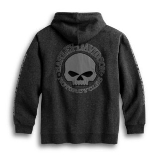 Men's Hooded Willie G Skull Sweatshirt Size XL