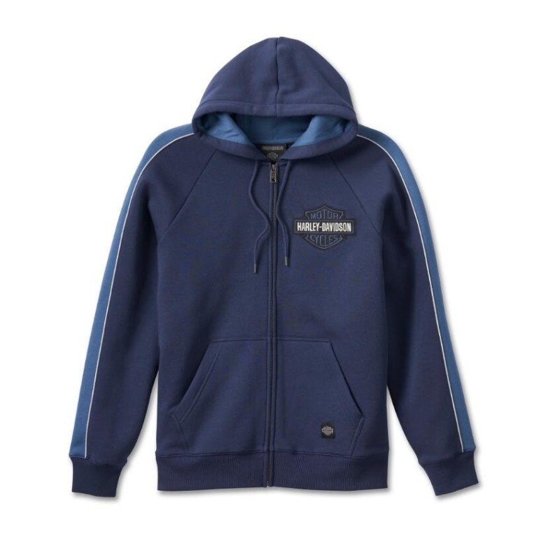 Men's Club Crew Zip Up Hoodie Peacoat Second-Hand