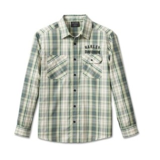 Men's Staple Performance Shirt Green Plaid In Stock Size 2XL