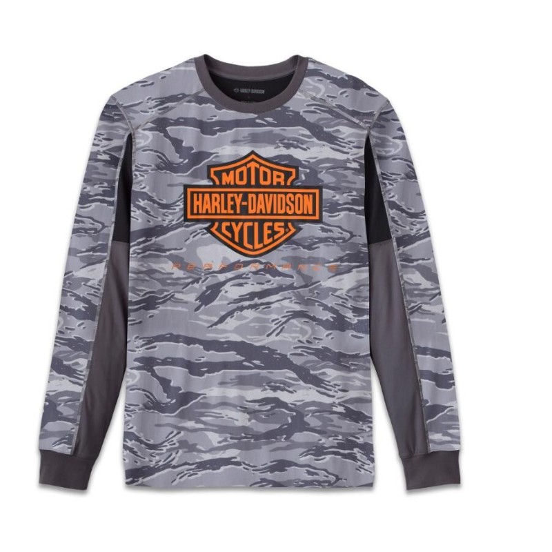 Men's Factory Performance Long Sleeve Tee Camouflage Size 3XL