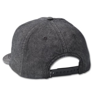 Bar Shield Denim Snapback Cap - Black