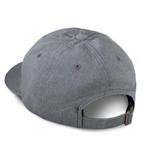 Grey Frayed Logo Cap