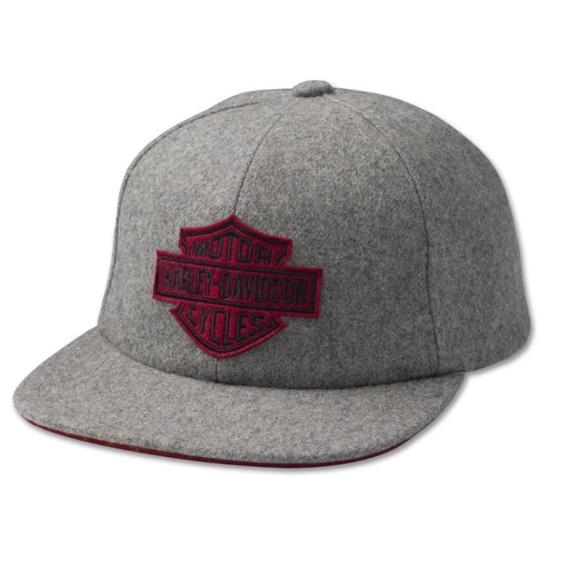 Bar Shield Low Profile Cap - Medium Grey Heather