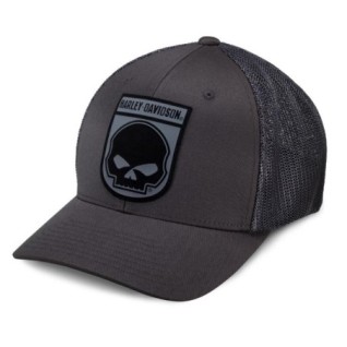 Rubber Willie G Skull Patch Stretch Trucker Cap