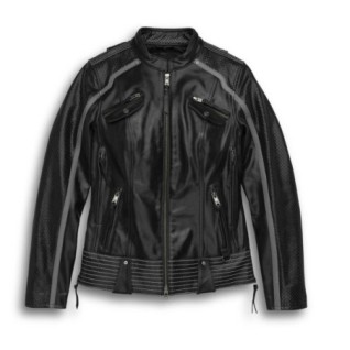 Women's Hairpin Leather Jacket