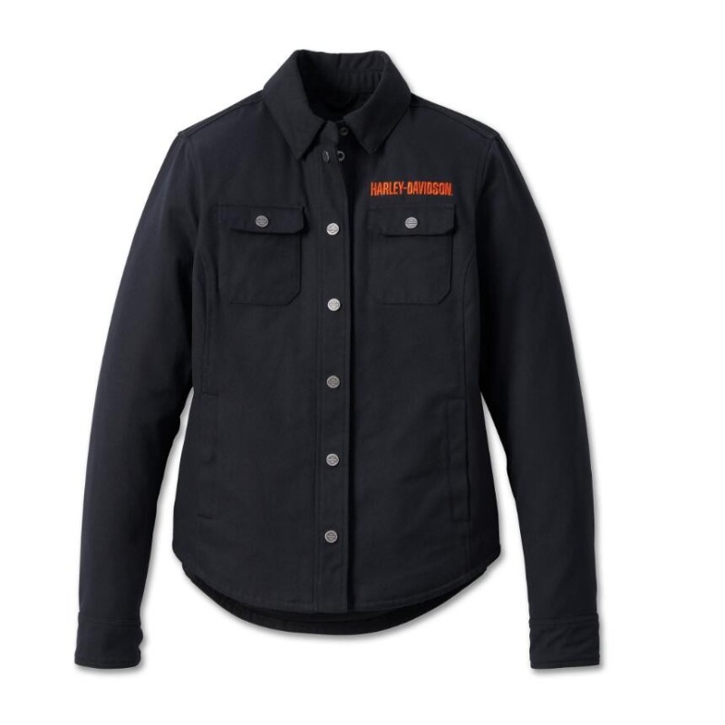 Women's Operative Riding Shirt Jacket - Black