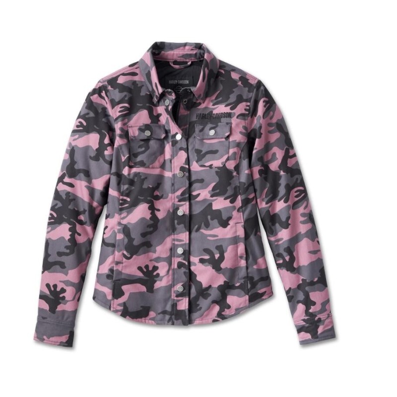 Women's Operative Riding Shirt Jacket - Camo