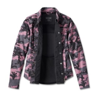 Women's Operative Riding Shirt Jacket - Camo