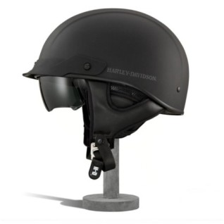 Lucid Ultra-Light Sun Shield J03 Half Helmet - Matte Black