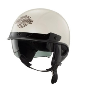 Busby Ultra-Light Sun Shield J03 1/2 Helmet White Sand Pearl Gloss