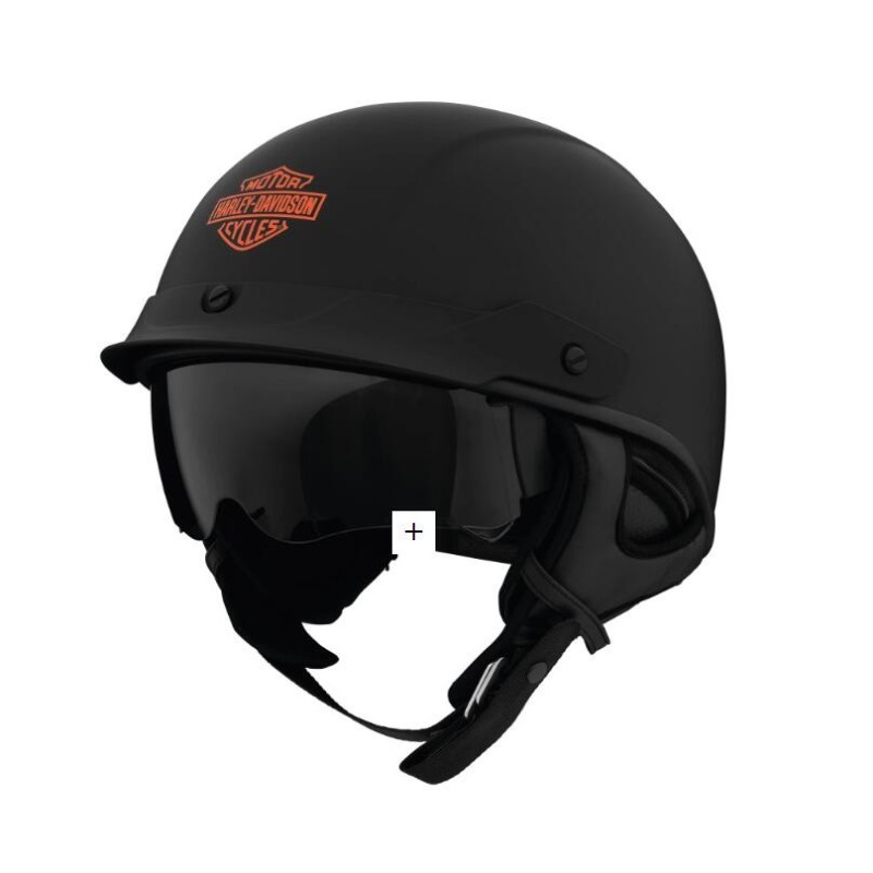 Busby Ultra-Light Sun Shield J03 1/2 Helmet - Matte Black Size XL