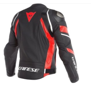 Dainese Avro 4 Leather Jacket Black/Red/White