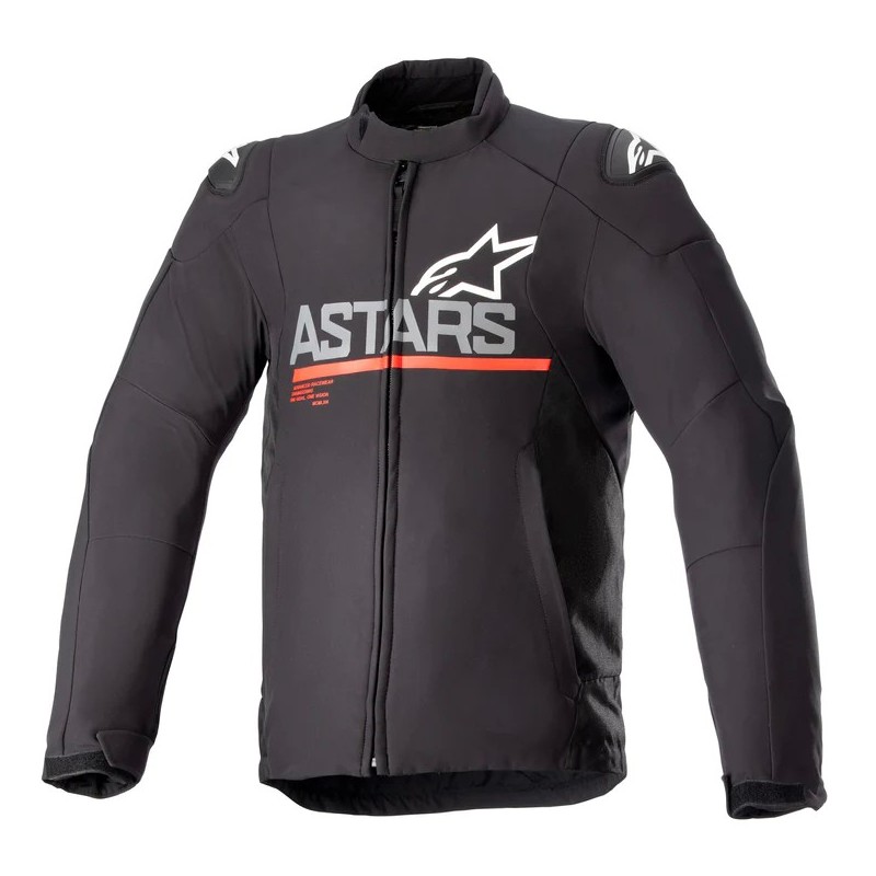 Alpinestars SMX WATERPROOF JACKET Black Bright Red Size 2XL