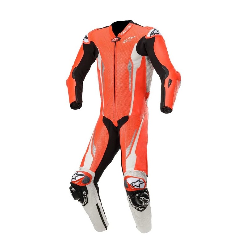 RACING ABSOLUTE 1-PIECE LEATHER SUIT TECH-AIR COMPATIBLE Red Size 52