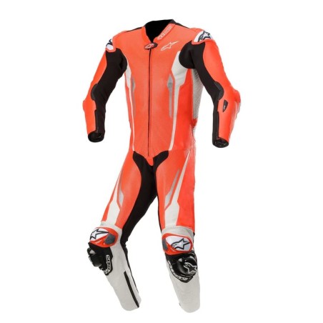 RACING ABSOLUTE 1-PIECE LEATHER SUIT TECH-AIR COMPATIBLE Red Size 52