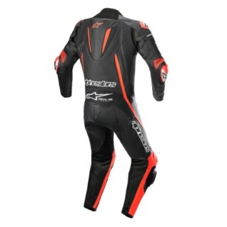 Alpinestar FUSION 1-PIECE LEATHER SUIT Red Fluo Size 52